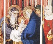 BROEDERLAM, Melchior The Presentation of Christ (detail) dfh Spain oil painting artist